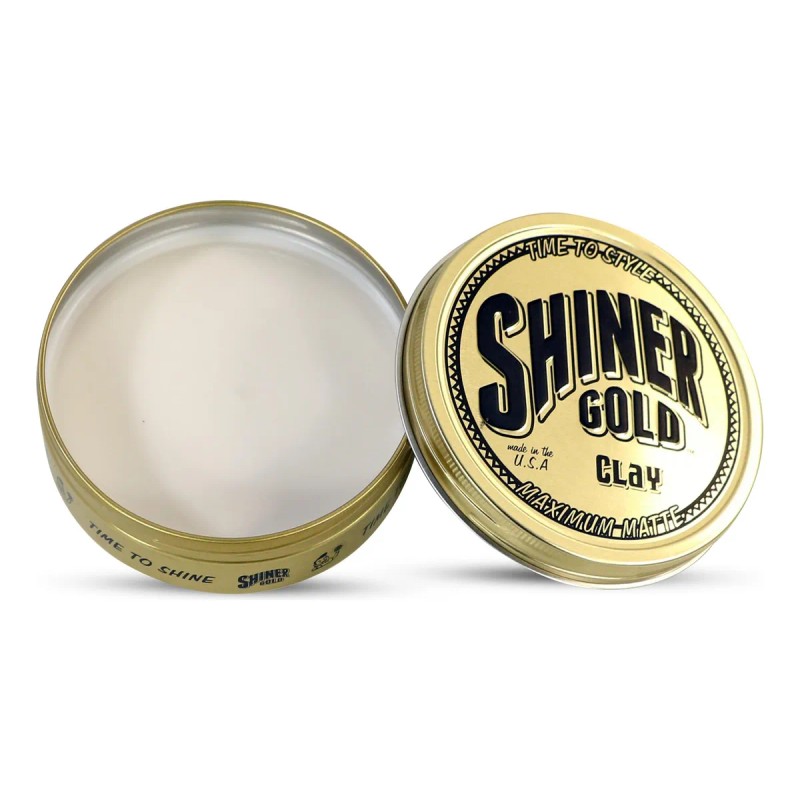 Pomada De Arcilla Mate Shiner Gold | Fijación Fuerte