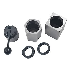 5C Collet Block Set - Hex Collet Block, Square Collet Block, Quick-acting Rings, Lever Collet Closer Holder