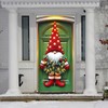 BlissYard Christmas Door Cover 71x35 Inch Christmas Gnome Hanging Banner
