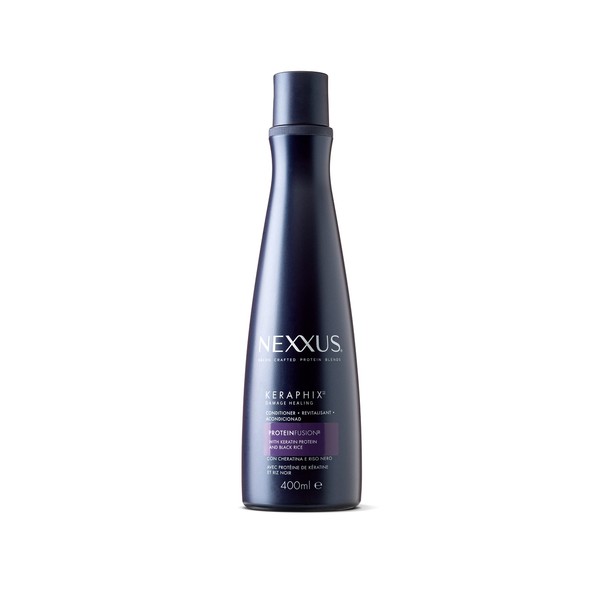 Nexxus, Keraphix Professional Conditioner for Damaged Hair, Keratin and Black Rice for Stronger and Visible Hair 400ml