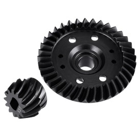 LSG Steel Front Rear Diff Gear Spiral Differential Pinion Gear for 1/10 Tra-xxas E-MAXX Slash 4X4 XO-01 RC Cars Accessories (Rear)