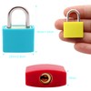 Cinvo 6 Pcs Metal Padlocks Small Suitcase Locks with Keys
