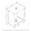 Furinno Simplistic Metal Frame End Table, 2-Pack, Espresso