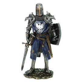 Joh. Vogler GmbH German Knight in Armor Sword and Shield 19 cm Figurine Decorative Sculpture