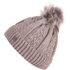 Faera Winter Hat Women's Warm Lined Faux Fur Bobble Hat