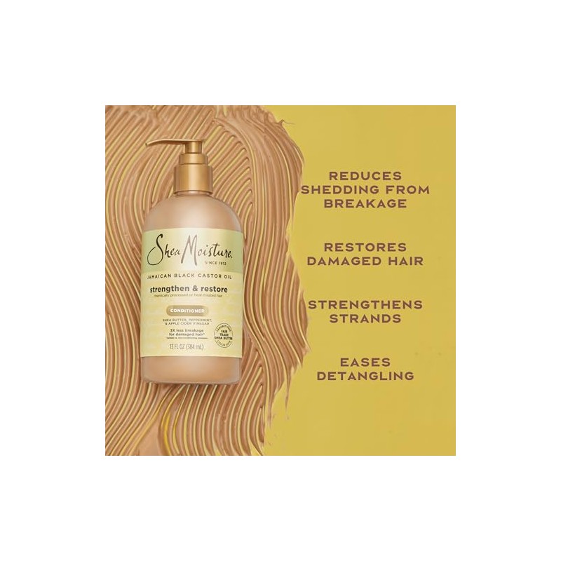 Shea Moisture Jamaican Black Castor Oil Strengthen & Restore Conditioner,