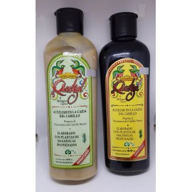 NG Shampoo Quetzal & Hair Conditioner Help in the Regrowth of hair  { 2 Bottles }