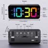HOMVILLA Digital Alarm Clock with Adapter, 2 Alarms, USB Charging