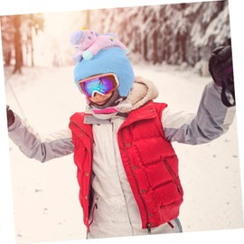 SUPVOX Decorative Ski Helmet Cover Elastic Protective Headgear for Winter Skiing Eye-catching Cartoon Design for Helmet Types Lightweight Washable Snow Sports Accessory