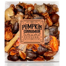 Pumpkin Cinnamon Fall Potpourri Bag - Autumn Scented Blend with Natural Elements, Ideal for Home Decoration and Fragrance - Perfect for Thanksgiving Harvest as Bowl, Vase, and Sachet Fillers
