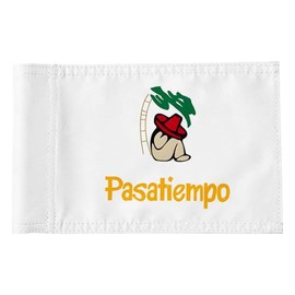 Pasatiempo - Pin de golf para club de golf, bandera de la PGA, bandera de golf verde para patio trasero, jardín, doble costura de nailon 600D, bandera de tubo de regulación (8 x 6 pulgadas)