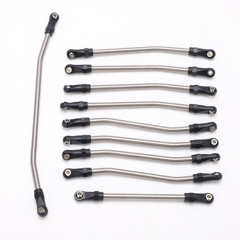 10pcs Stainless Steel Link Rod Fit for Axial Wraith 90018