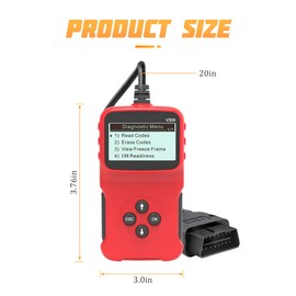 AICEL Car OBD2 Scanner, Automotive Universal Code Reader CAN Diagnostic Scan Tool for Check Engine Fault Light, All OBDII Protocol Vehicle Battery Load Tester Monitor, Universal Fit