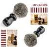 Anbbas Pure Badger Hair Shaving Brush Barber Favor Black Wooden