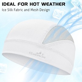 GXCROR Cooling Skull Cap for Men Women Sweat-Wicking Breathable Mesh Liner for Helmets, Summer Cycling Motorcycle