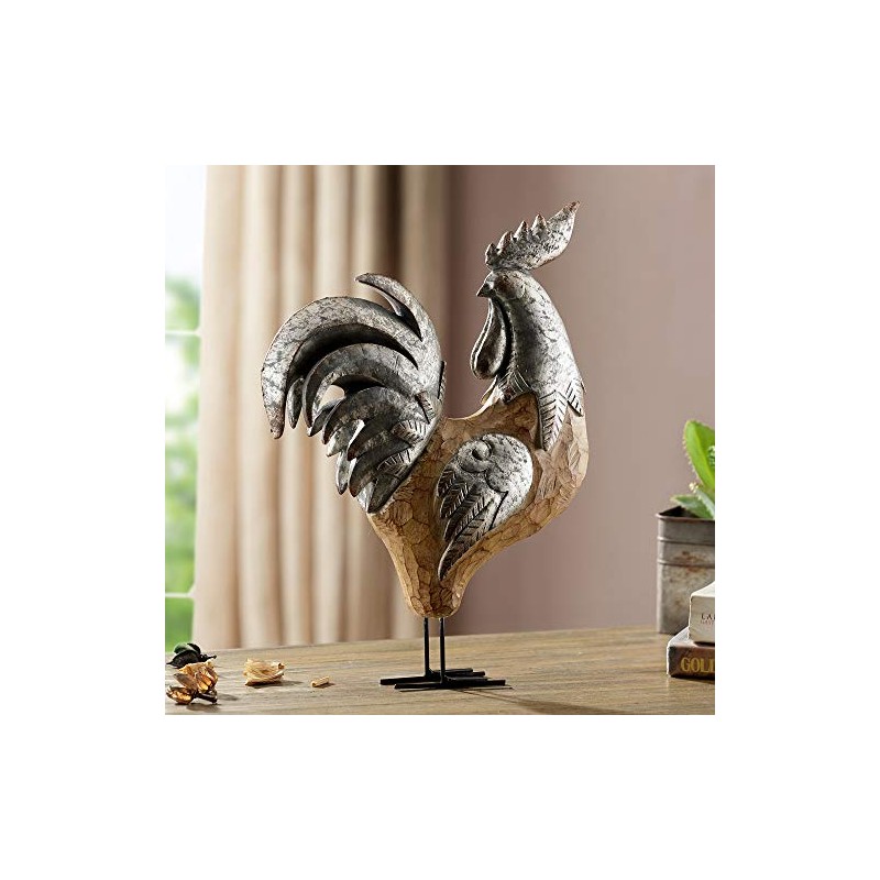 Barnyard Boss Rooster Sculpture