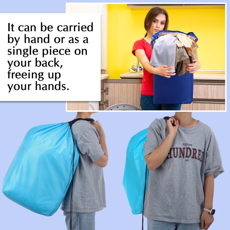 SilTriangle 5 Pcs Travel Laundry Bag with Handles and Drawstring
