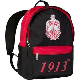 TCEShop Delta S Theta USB Port Backpack [Black - 18" H x 12" W x 5.5" D] - ID#41423