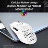 T66 Wireless Gaming Mouse, 2,4 G Honeycomb Hollow Design Photoelektrische
