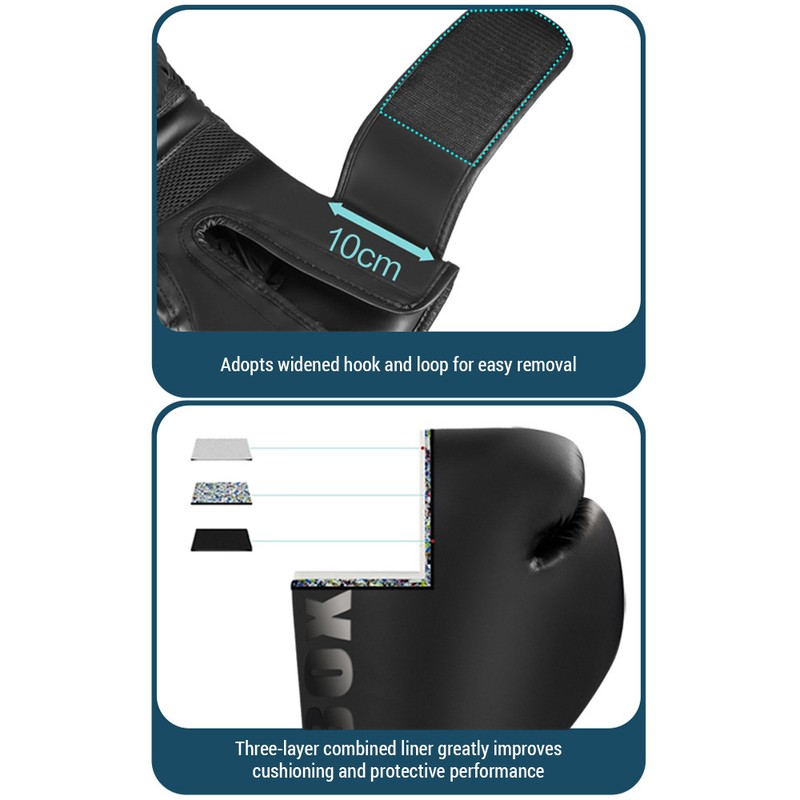 Kickboxing Training Gloves PU Boxing Gloves Punching Bag Gloves for