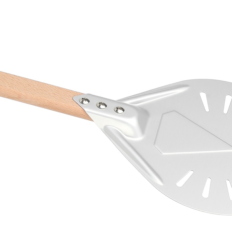 Round Pizza Spatula with 41cm Removable Wood Handle AntiScalding NonSlip