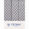 Ross Pack of 3 Cotton Tea Towels Silver 45 x