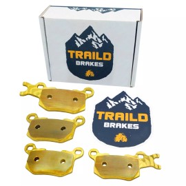 Traild Can-Am Defender 3Seater HD7 HD8 HD9 HD10 2016-2024 Brass Brake Pad Rear Axle Set