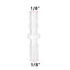 Quickun Plastic Hose Barb Fitting, 1/8" x 1/8" Barbed Splicer