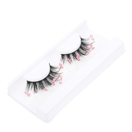 IWOWHERO Colorful 3D False Eyelashes 1 Pair Natural Makeup Lashes for Women Butterfly Glitter Design for Stage and Casual Looks