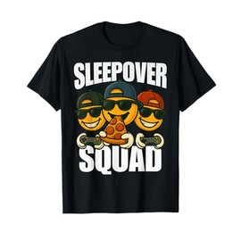 Gamer Sleepover Party For Boys Funny Slumber Party Games Kid T-Shirt