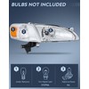 Nilight Headlight Assembly Compatible with 1998 1999 2000 Toyota Corolla