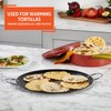 IMUSA 13.5in Carbon Steel Nonstick Round Comal with Metal Handles,