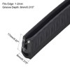 uxcell Trim Seal with Top Bulb, EPDM Rubber Seal Channel