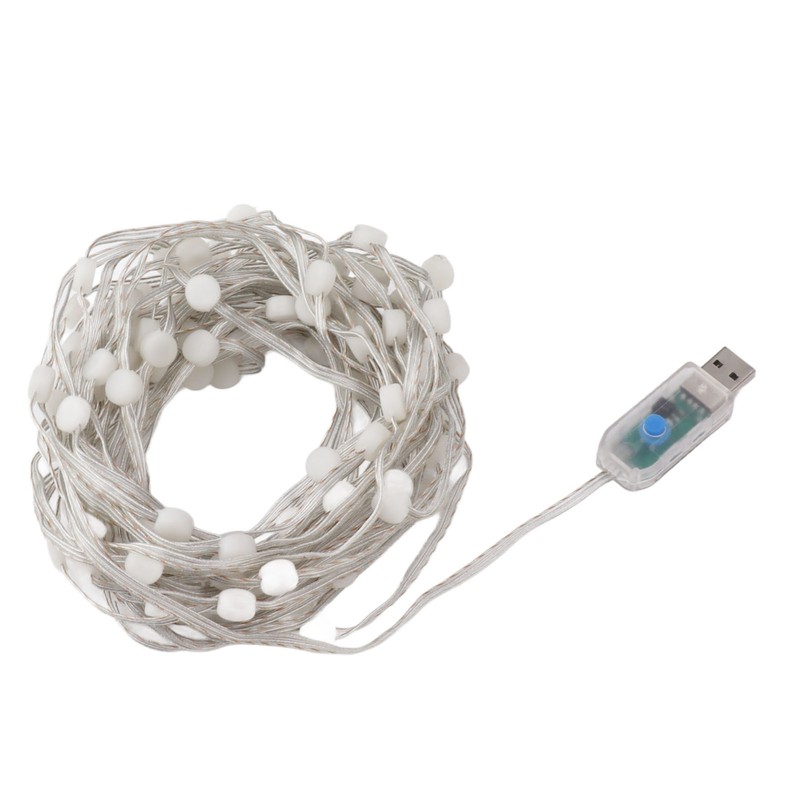 LED Globe String Light USB Powered Remote Control 16 Color