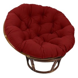 Blazing Needles Twill Papasan Cushion, 1 Count (Pack of 1), Ruby Red