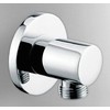 'KB022 1/2 Wall Connection Elbow for Shower Hose, Brass, High-Shine