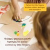 Honeysticks Non Toxic Finger Paint (6 Bright Colors), Washable from