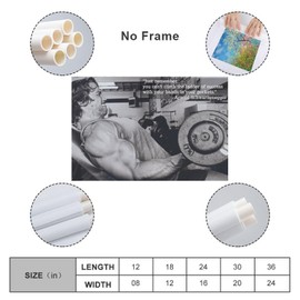 Arnold Schwarzenegger Poster 12x18inch(30x45cm) Unframe Canvas Gym poster Fitness Poster Office Room Decor Gift Bedroom Decor Sports Landscape YaLing