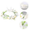 SAFIGLE Unique Garland Headband Artificial Flower Wreath for Bride Stylish