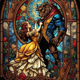 Diamond Art Kits for Adults - 3 Pack Cartoon Diamond Painting for Beginners, Diamond Dots Round 5D Full Drill Paint with Diamonds Pictures Gem Art Painting Kits DIY Crafts Kits 12x16inch:_1 pcs-12*16inch A