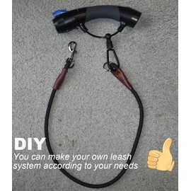 Mycicy No Handle Dog Leash 3 FT / 6 FT, Tether Training Leash Tie Down, Dog Extension Rope Great for Exercising, Bicycle and Outdoor, Running, Walking