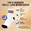 Forever Bambe Mini Crew Socks for Women, Soft Terrycloth Cushioned