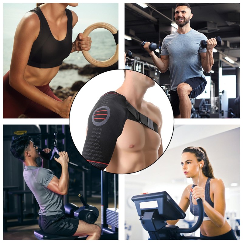 Asheyyaa Rotator Cuff Shoulder Support for Women Men, Adjustable Shoulder