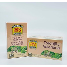 Hornimans Tea Toronjil y Valerian Lemon Balm and Valerian 50 Tea Bags (Pack of 2)