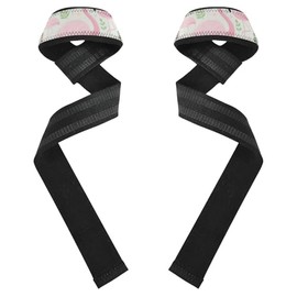 Pink Flamingo - Correas de levantamiento de pesas antideslizantes de 26 pulgadas, para levantamiento de pesas, culturismo, levantamiento de pesas y soporte de levantamiento de peso muerto para munecas