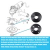BIZHALA Set of 4 Angle Grinder Inner Outer Flange Nut