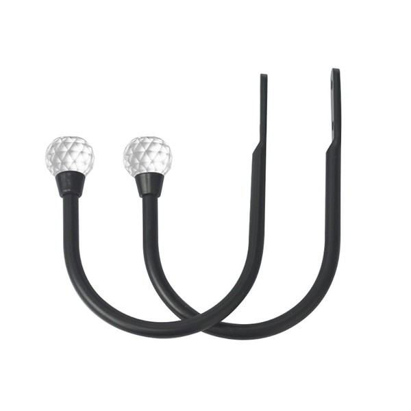 Black Crystal Curtain Holders, U-shaped Window Curtain Holders, Curtain Tiebacks