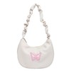Nylon Crossbody Bags For Women,Bowknot Underarm Crescent Bag, Y2K Fashion