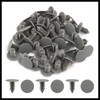 Hihaha 50 Pcs Gray Plastic Door Bumper Push Rivets Clip