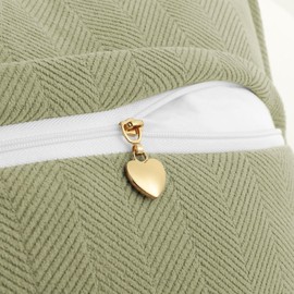 ZWJD Cushion Cover 50 x 50 cm, Set of 4 Chenille Cushion Covers, Sofa Cushion Cover with Elegant Design, Soft and Luxurious Decorative Cushion for Couch, Bed and Home Decoration